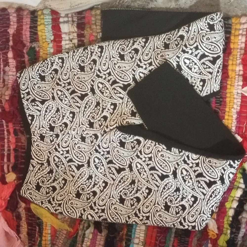 Paisley print slacks